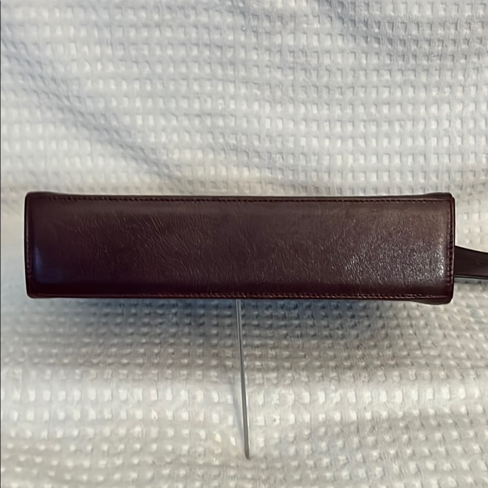 Goldpfeil Burgundy Leather Shoulder Bag  (REHAB) - Picture 8 of 13